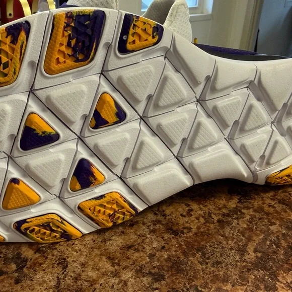LSU Purple and Yellow Athletic Shoes size 10 - Picture 4 of 5